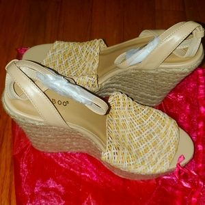 Wedged shoes! Never worn... brand new!